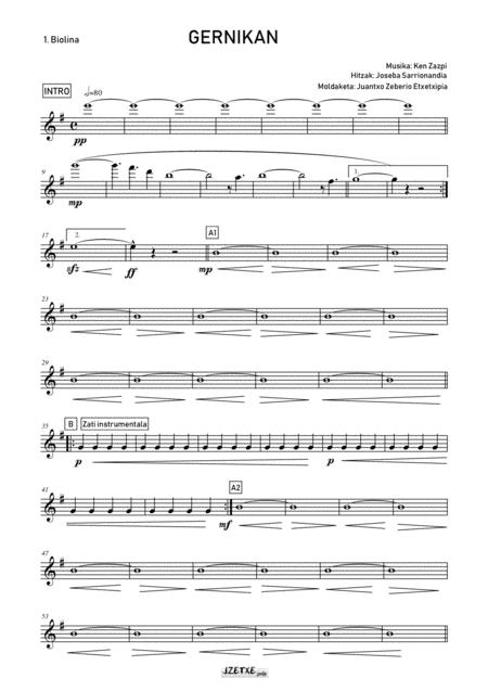 Free Sheet Music Gernikan Parts