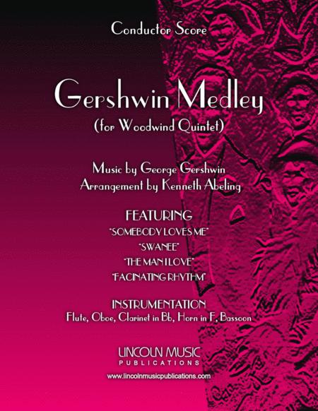 Free Sheet Music Gershwin Medley For Woodwind Quintet