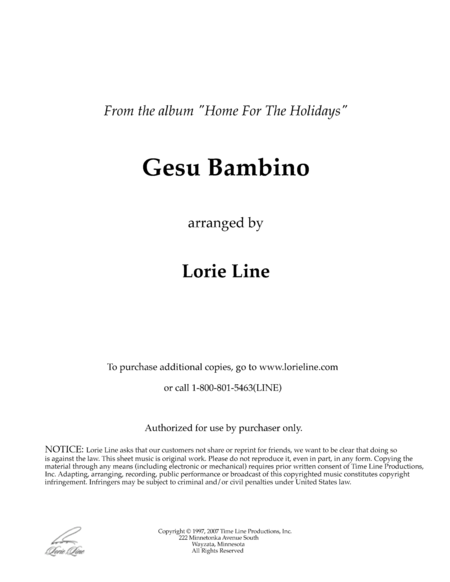 Free Sheet Music Ges Bambino From Home For The Holidays