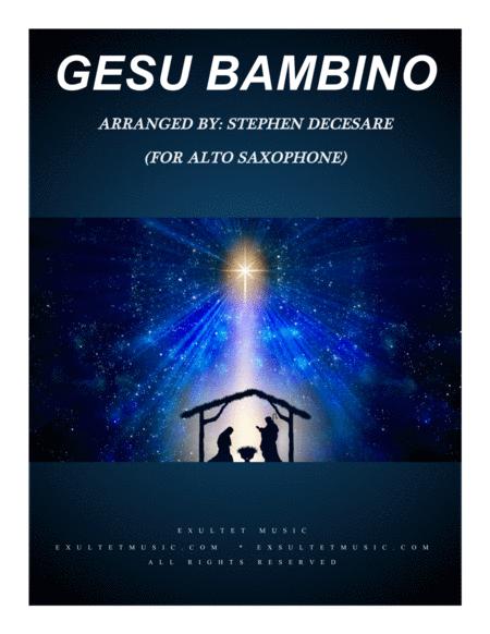 Gesu Bambino For Alto Saxophone And Piano Sheet Music