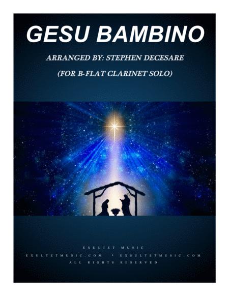 Gesu Bambino For Bb Clarinet Solo And Piano Sheet Music