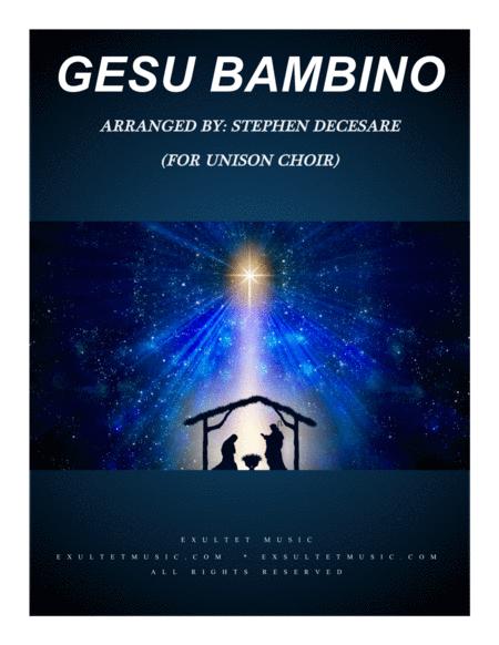 Gesu Bambino For Unison Choir Sheet Music