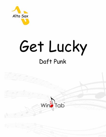 Get Lucky Alto Saxophone Tab Sheet Music