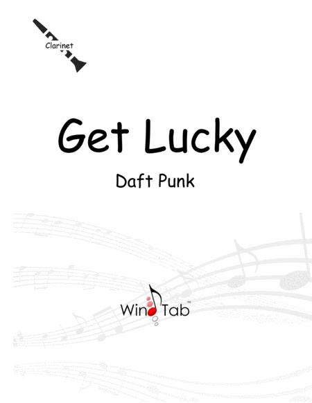 Free Sheet Music Get Lucky Clarinet Tab