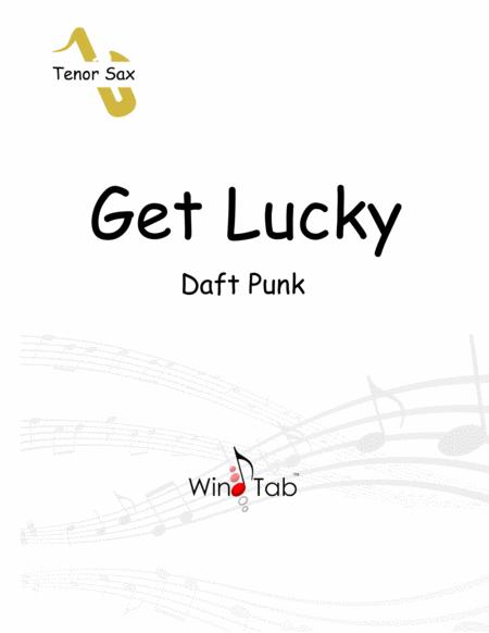 Free Sheet Music Get Lucky Tenor Saxophone Tab