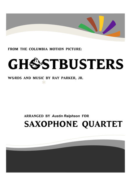 Ghostbusters Sax Quartet Sheet Music