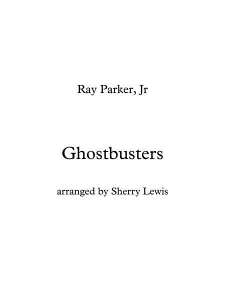 Ghostbusters String Duo For String Duo Of Violin And Cello Sheet Music