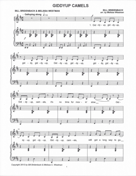 Giddyup Camels Sheet Music