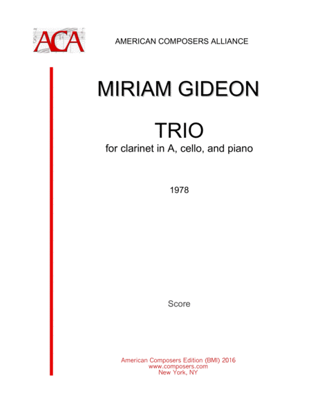 Free Sheet Music Gideon Trio