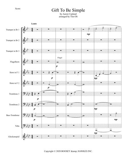 Gift To Be Simple Sheet Music