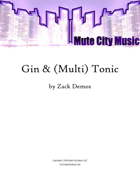 Gin Multi Tonic Sheet Music