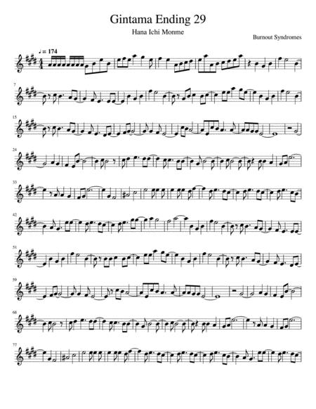 Free Sheet Music Gintama Ending 29 Full