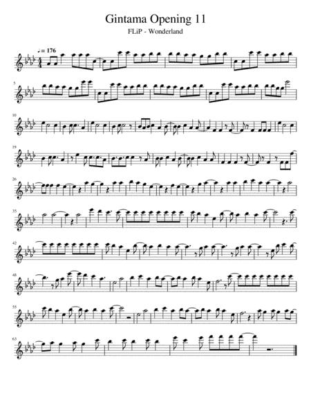 Gintama Opening 11 Sheet Music