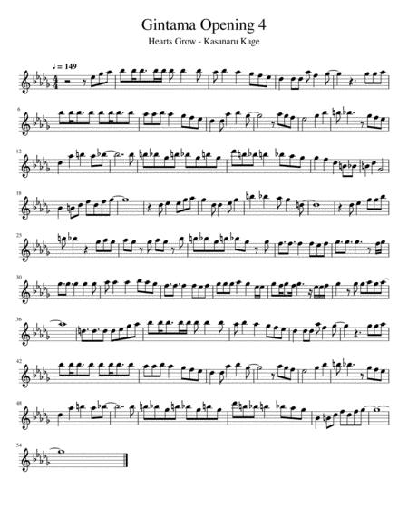 Gintama Opening 4 Sheet Music