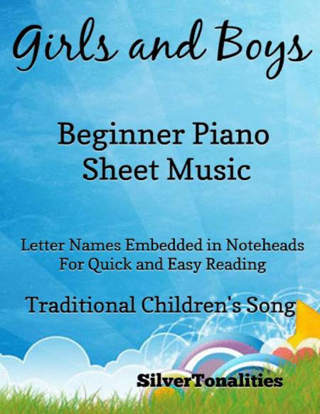 Free Sheet Music Girls And Boys Beginner Piano Sheet Music