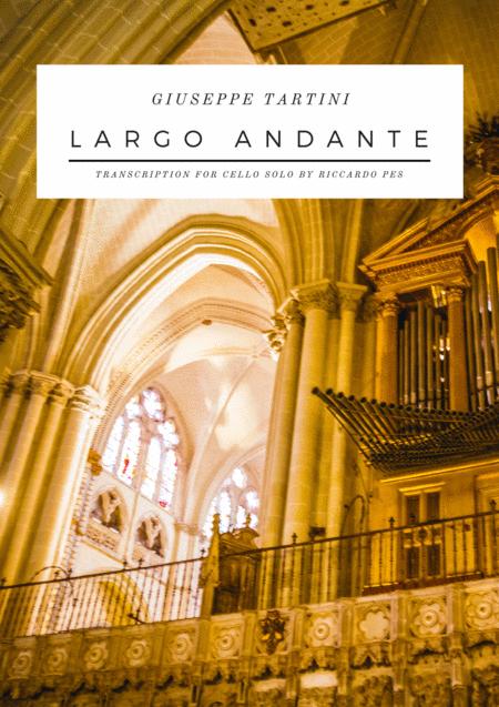 Free Sheet Music Giuseppe Tartini Largo Andante For Cello Solo