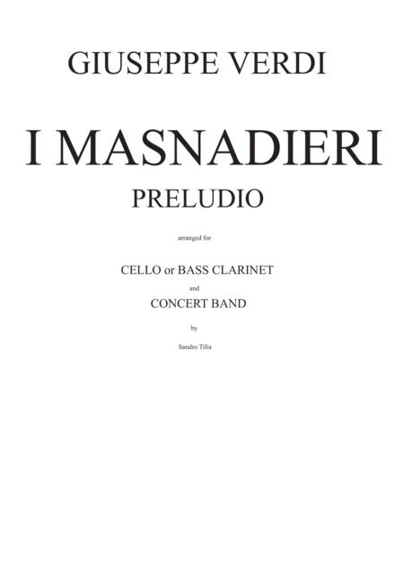 Free Sheet Music Giuseppe Verdi I Masnadieri Preludio