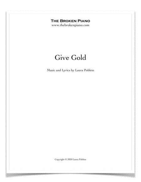 Give Gold Sheet Music