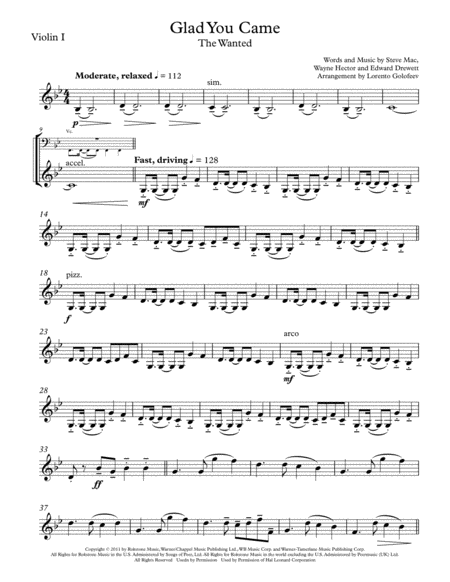 Glad You Came Sheet Music