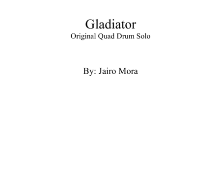 Gladiator Sheet Music