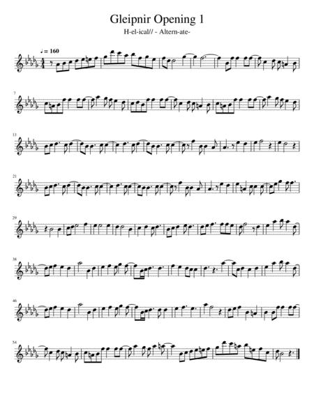 Gleipnir Opening 1 Sheet Music