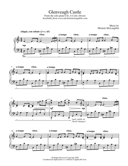 Glenveagh Castle Sheet Music