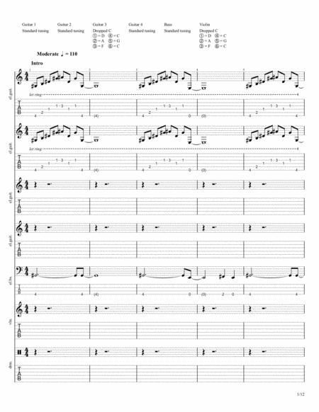 Gloomy Instrumental Intro Sheet Music