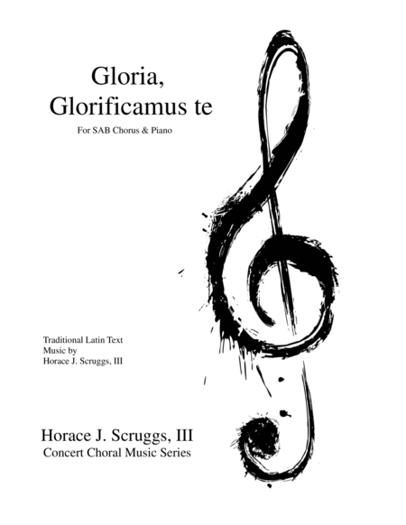 Free Sheet Music Gloria Glorificamus Te