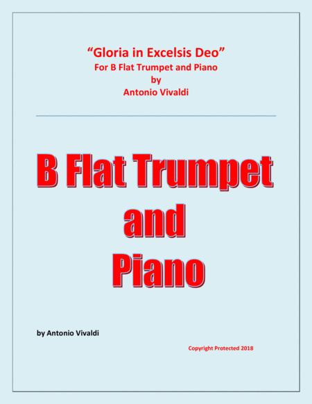 Free Sheet Music Gloria In Excelsis Deo B Flat Trumpet And Piano Advanced Intermediate