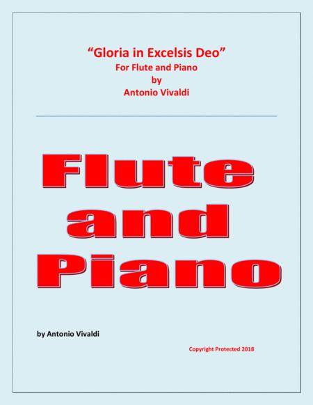 Gloria In Excelsis Deo Flute And Piano Advanced Intermediate Sheet Music