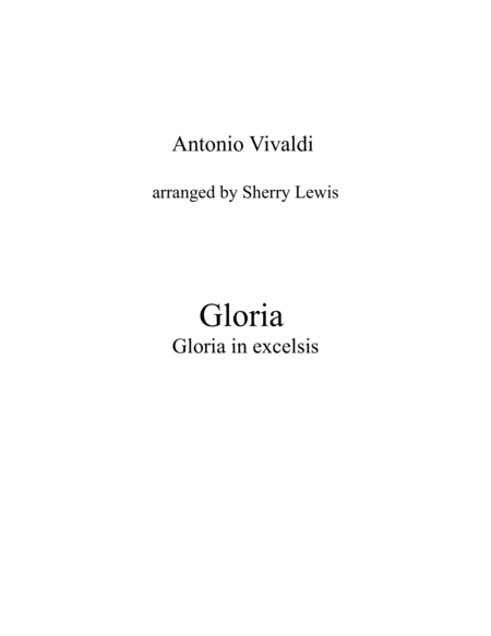 Gloria In Excelsis String Quartet For String Quartet Sheet Music