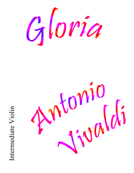 Free Sheet Music Gloria Intermediate Violin