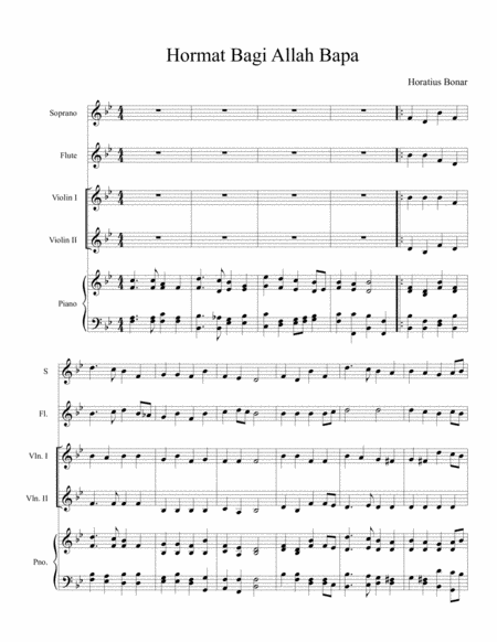 Glory Be To God The Father Sheet Music