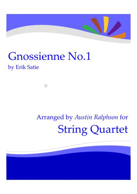 Gnossienne No 1 Erik Satie String Quartet Sheet Music