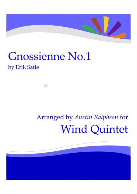 Gnossienne No 1 Erik Satie Wind Quintet Sheet Music