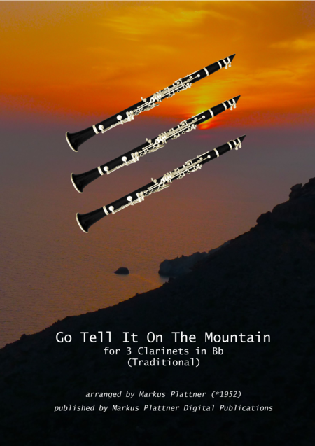 Free Sheet Music Go Tell It On The Mountain For 3 Clarinets In Bb