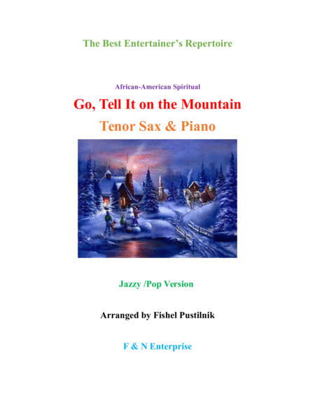 Go Tell It On The Mountain For Tenor Sax And Piano Sheet Music