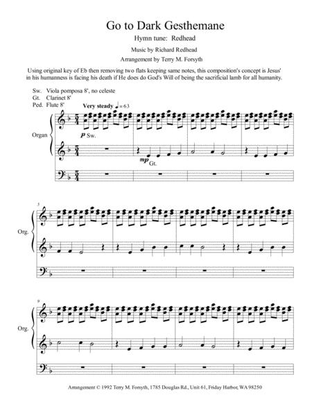 Go To Dark Gesthemane Sheet Music