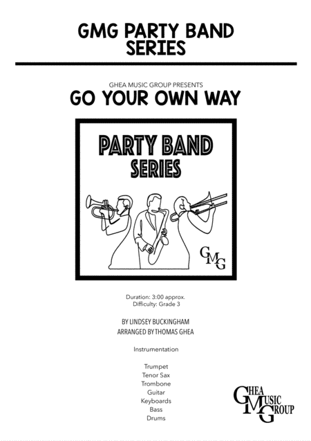 Go Your Own Way Party Band Sheet Music