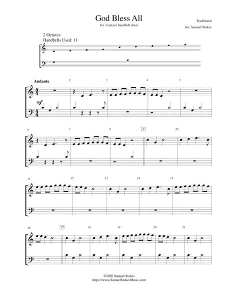 Free Sheet Music God Bless All For 2 Octave Handbell Choir 11 Handbells