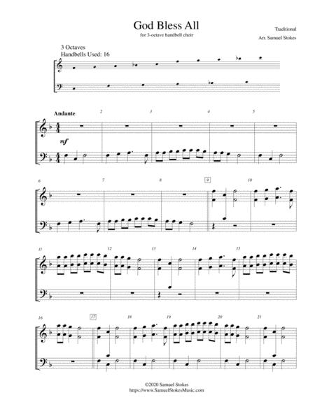 Free Sheet Music God Bless All For 3 Octave Handbell Choir 16 Handbells