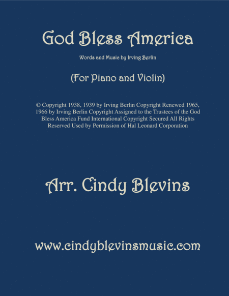 God Bless America Arranged For Piano And Violin Sheet Music