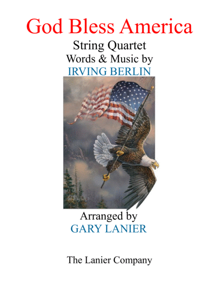 God Bless America String Quartet Violin 1 Violin 2 Viola Cello With Score And Parts Sheet Music