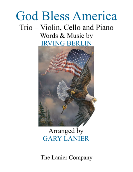 God Bless America Trio Violin Cello Piano With Parts Sheet Music