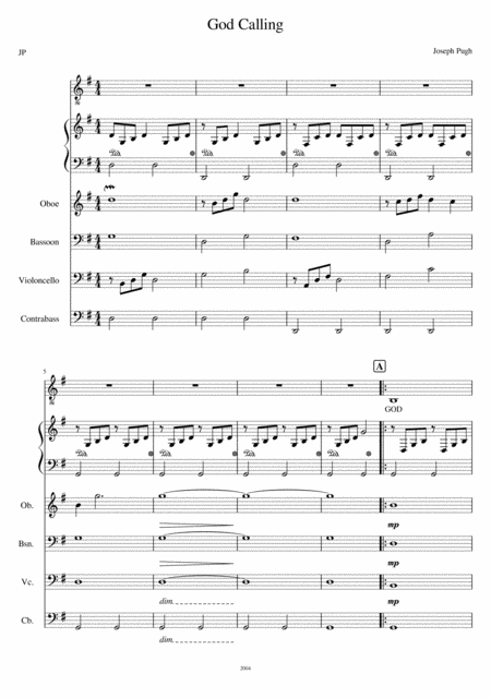 God Calling Sheet Music