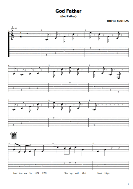 God Father Sheet Music