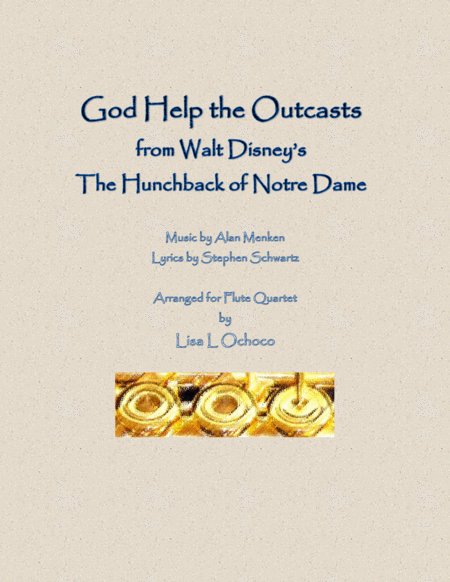 Free Sheet Music God Help The Outcasts For Flute Quartet