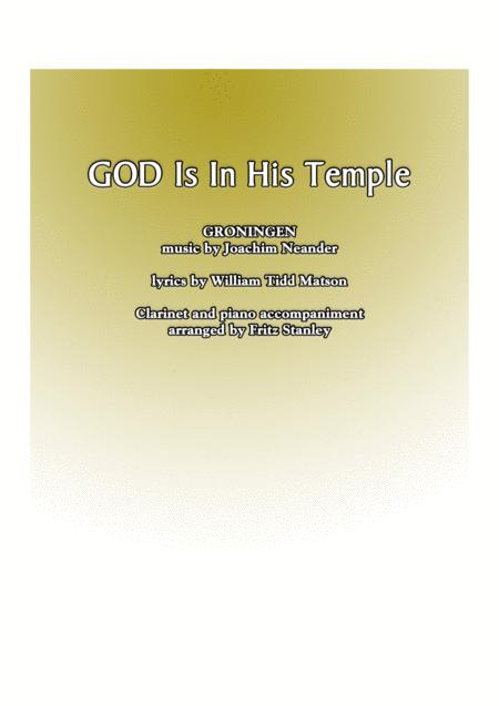 God Is In His Temple Clarinet Piano Accompaniment Sheet Music