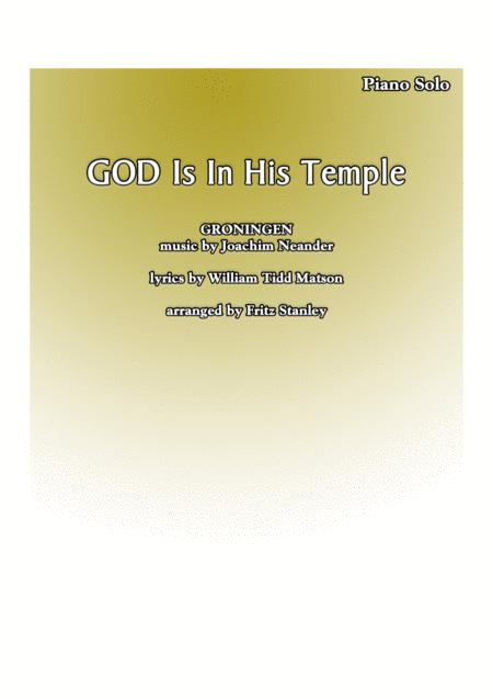 God Is In His Temple Piano Solo Sheet Music