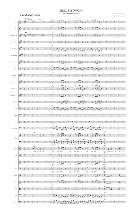 Free Sheet Music God My Rock